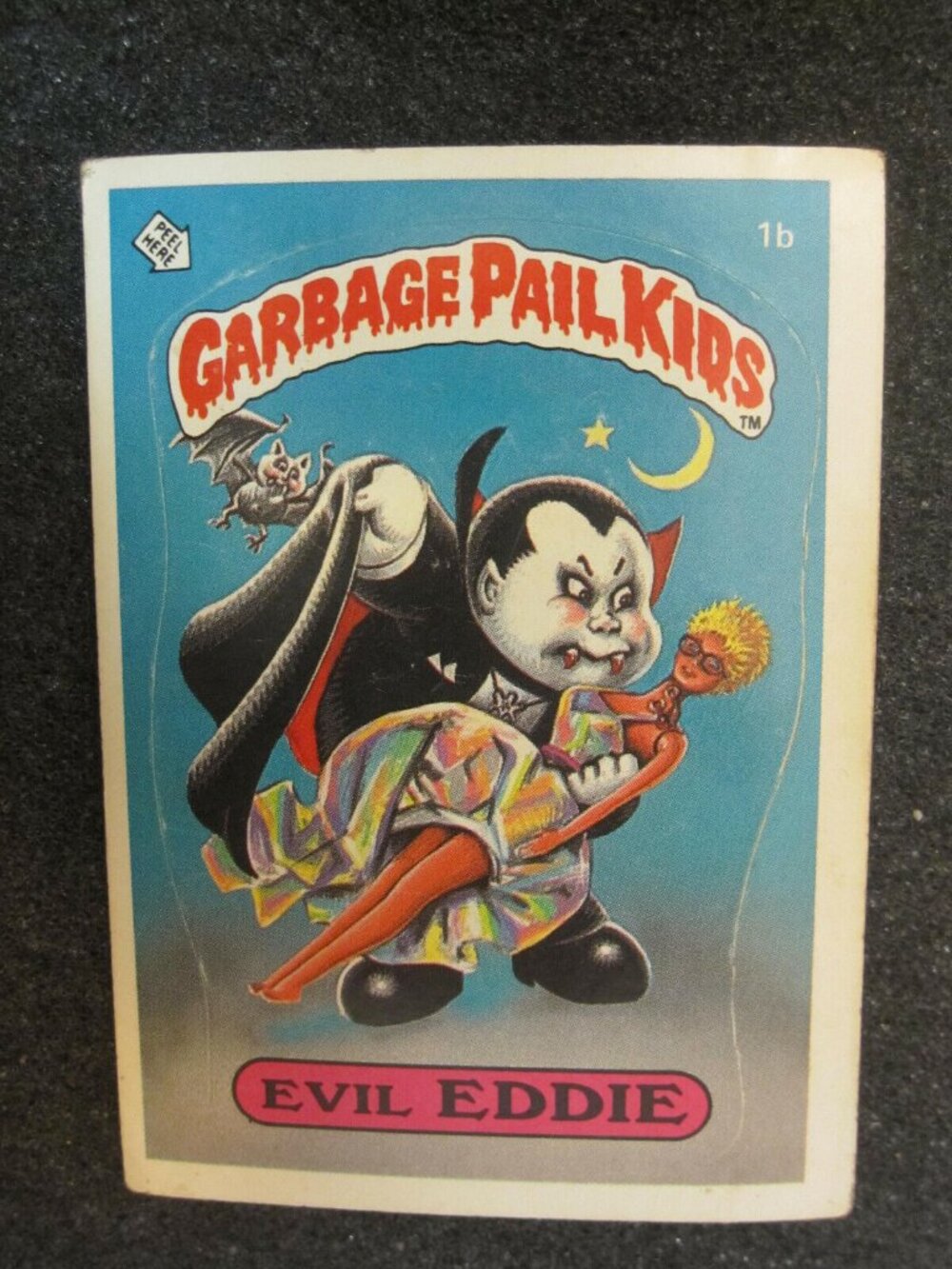 EVIL EDDIE 1b Garbage Pail Kids 1985 Topps Series 1 GPK